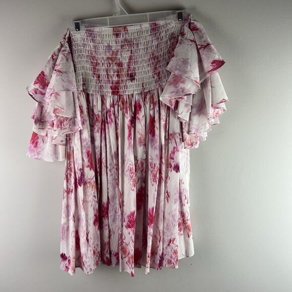 MISA Los Angeles Dress Coquette Revolve Dina In Abstract Rose M Romantic NWT - Picture 6 of 10